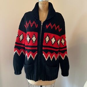 Vintage Hand Knit Mary Maxim Cardigan